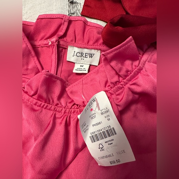 Beautiful pink and red bow blouse - Picture 3 of 3